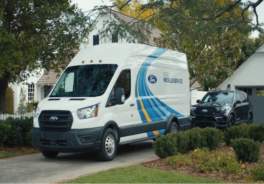 Ford Mobile Service truck on driveway
